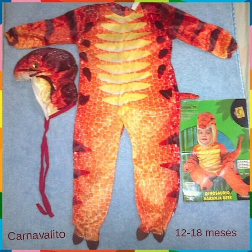 Disfraz Bebe Dinosaurio Naranja