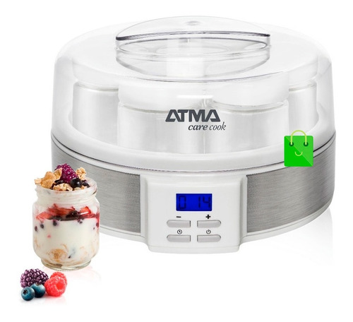 Yogurtera Atma 7 Jarros Vidrio 1,4lt Lcd Timer Ym3010e