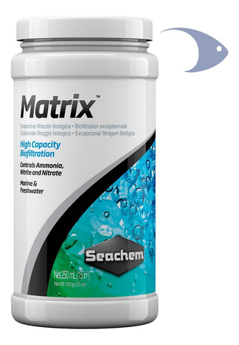 Mídia Biológica Seachem Matrix 400g A Granel Remoção De Amôn