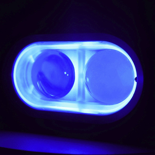 Farol Auxiliar Com 2 Led's De Longo Alcance Azul