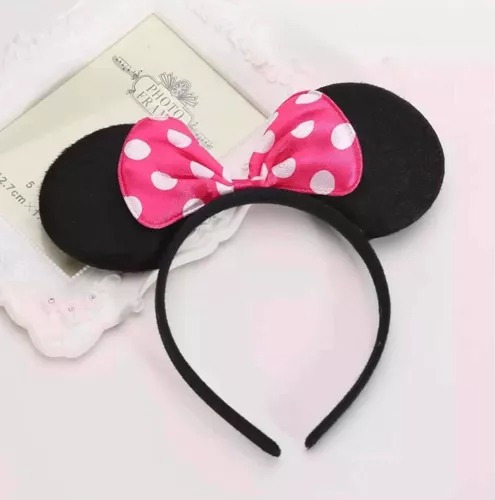 Orejas De Minnie Y Mickey Con Puntitos