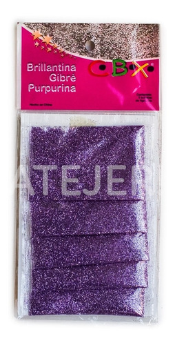 Imagen 3 de 4 de Brillantina Purpurina Gibre De 4 Gramos X 5 Unidades