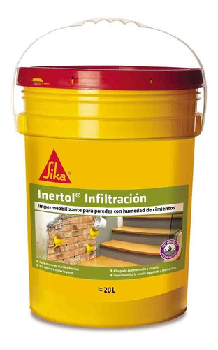 Sika Inertol Infiltracion Humedad De Cimientos 20 L Sika Rex