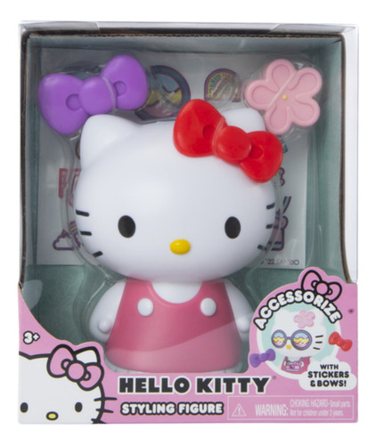 Muñeca Hello Kitty Con Accesorios Intercambiables Y Stickers