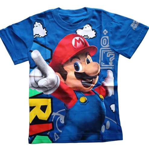 Franela Para Niños Talla 4 A La 10. Mario, Spider, Tortugas