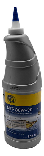 Aceite Para Transmisión Manual 80w90 Hella Hel-80w90-lt