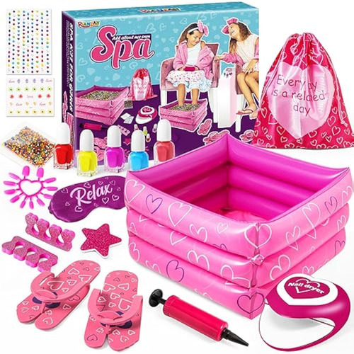 Kit De Spa Infantil Para Niñas, Kit De Uñas Para