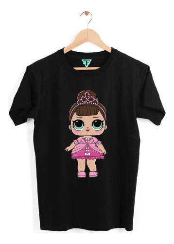 Polera Lol Surprise Muñeca Castaña Princesa Xxl Xxxl Algodón