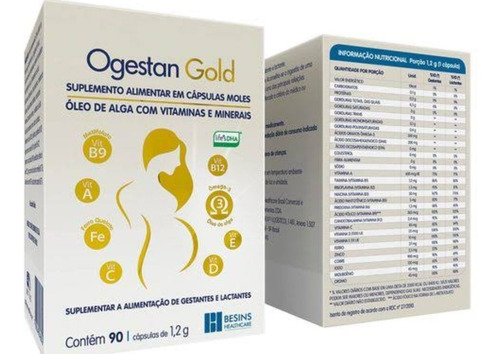 Ogestan Gold Suplemento Para Gestantes E Lactantes C/90 Cáp.