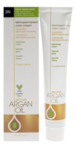 One N Only Aceite De Argan Semipermanente Color Crema, 3n Co