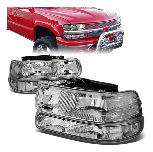 Faros Delanteros Silverado 1500 2500hd 3500 2001 2002