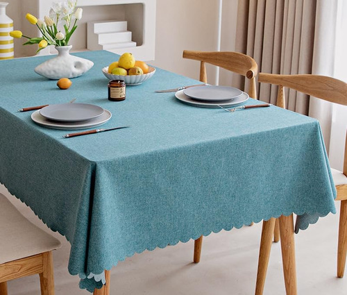 Mantel De Color Liso, Resistente Al Aceite Y Que No Se Puede