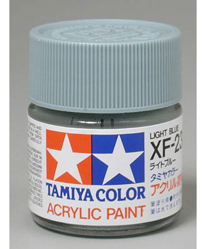 Tamiya Modelo Color Pintura Acrilica Xf-23 Azul Claro Rojo