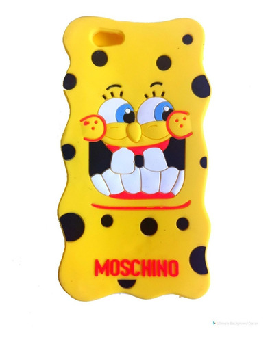 iPhone 5 Case Funda Goma Silicon 3d Protector Moschino