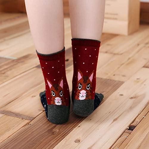 Calcetines Artfasion Para Mujer, De Algodón, Cómodos, De Cor