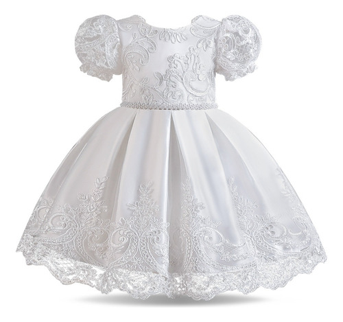 Vestido Blanco Para Bautismo, Boda Para Niña, Bebé