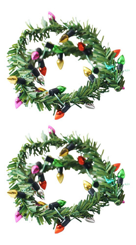 2 Paquete De 2-4 2x 1:12 Luces Navideñas Rayas 2 Piezas