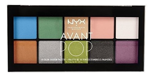 Nyx Professional Makeup Avant Pop! Shadow Palette, Art Throb