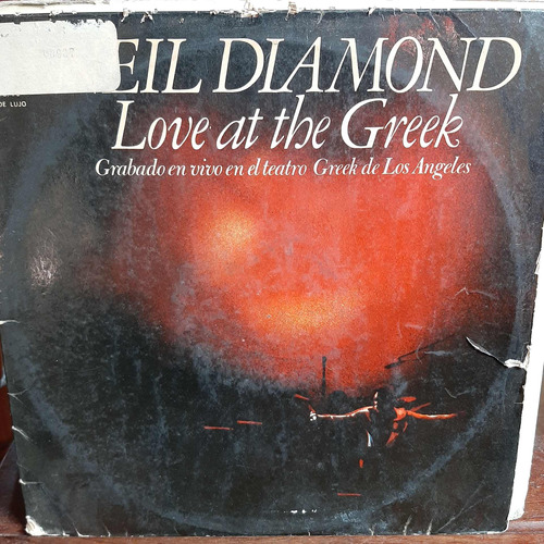 Vinilo Neil Diamond Love At The Greek Si4