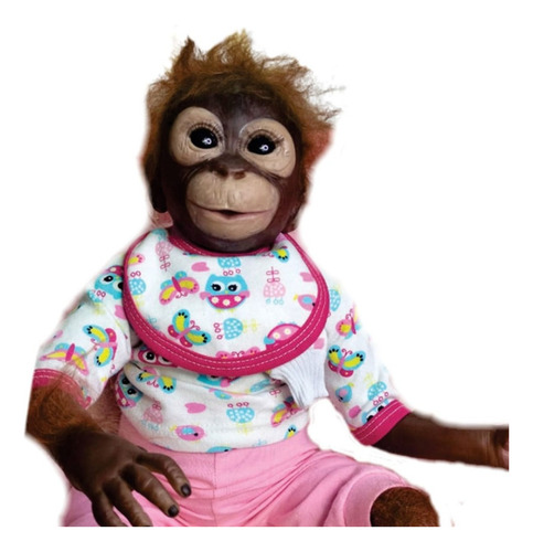 Bebe Reborn Chango 50 Cm Silicona Suave Realista