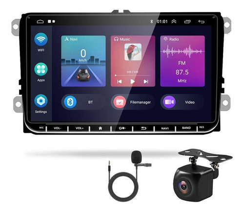 9 Android 11.0 Radio De Coche Estéreo 2g+32g Para Vw Golf Je