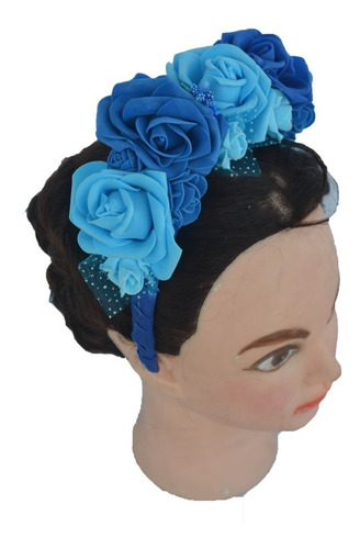 Frida Kahlo Diadema  12 Pieza Fiesta Azul Primavera Carnaval