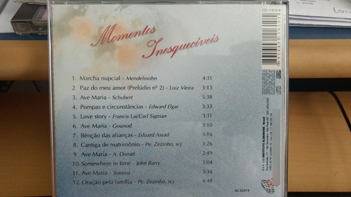 Cd Momentos Inesquevcíveis - Marcha Nupcial - Love Story (Usado)