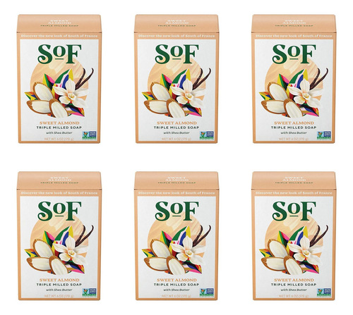 Sof Body Care - Jabón De Barra De Almendras Dulces (anteri.