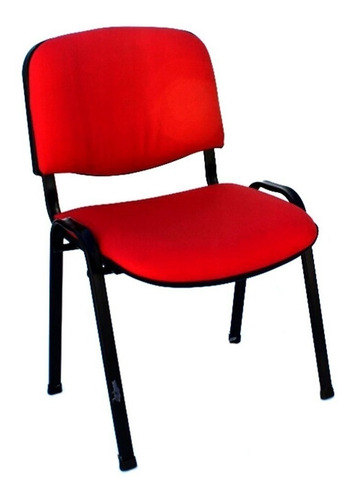 Imagen 1 de 1 de Silla de escritorio JMI Fija Tapizada roja