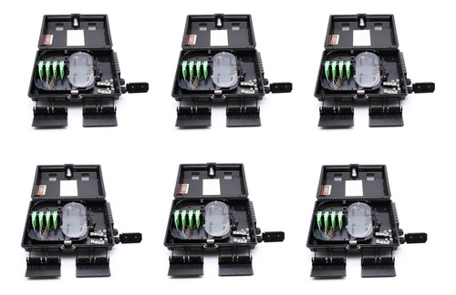 Pack 6 Unid Nap Box Ftth Caja De Distribución 16 Ftth