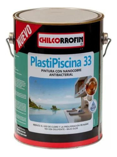Pintura Para Piscinas 1 Galon Turquesa Chilcorrofin-mimbral