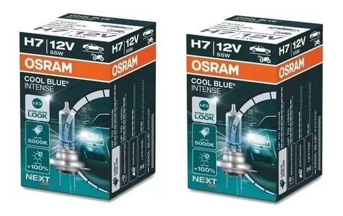 Kit Lamparas H7 12v 55w Osram Night Breaker Laser 130%+luz