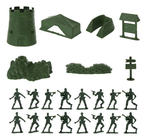 100 Muñecos Con Forma De Figura De Soldado Wargaming Plastic