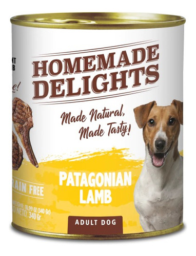 Homemade Delights Perro Patagonian Lamb X 340 Grs. X6 Unidad