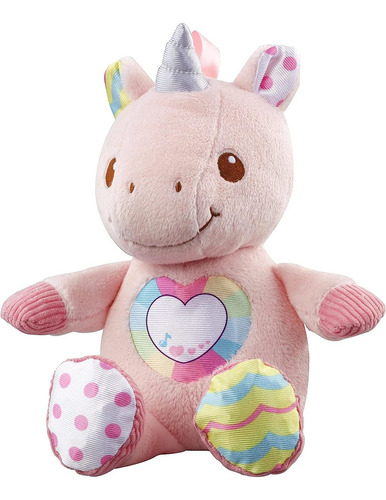 Peluche Interactivo Unicornio Cantarín C/sonido Dice Colores Color Rosa