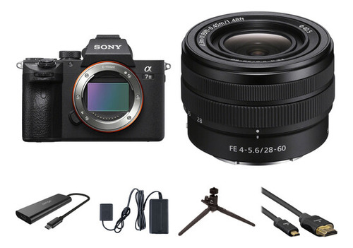 Kit Sony A7 Iii Cámara Mirrorless Lente 28-60mm Y Kit Strea