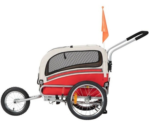 Imagen 6 de 10 de Cochecito-remolque Para Llevar Mascotas En Bici Hasta 30kg