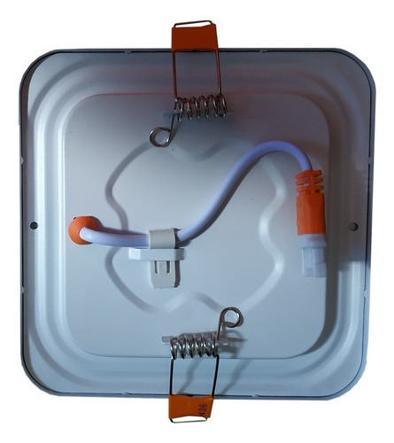 Lampara Led Cuadrada 7w Para Empotrar Plafon O Bote 10cm Color Luz Amarilla (luz Calida 3500k)