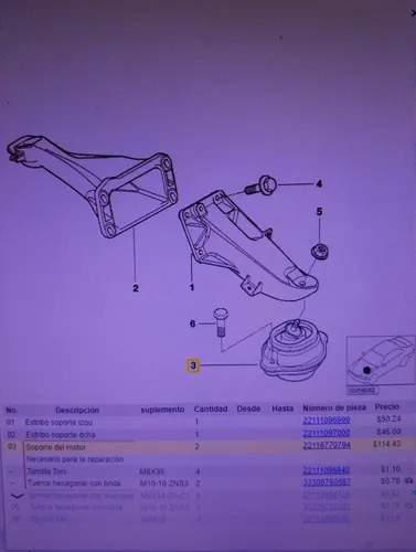 Soporte De Motor Bmw X5 E53