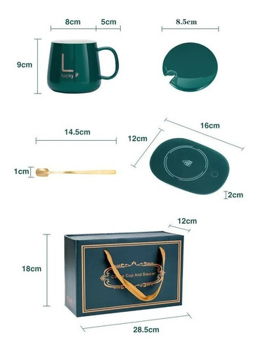 Imagen 6 de 6 de Taza Eléctrica Calentador De Líquidos 55º Color Blanco