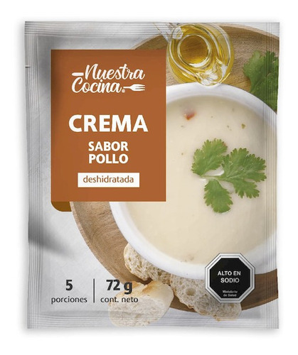 Crema De Pollo Nuestra Cocina 72 Gr(10 Unidad) Super