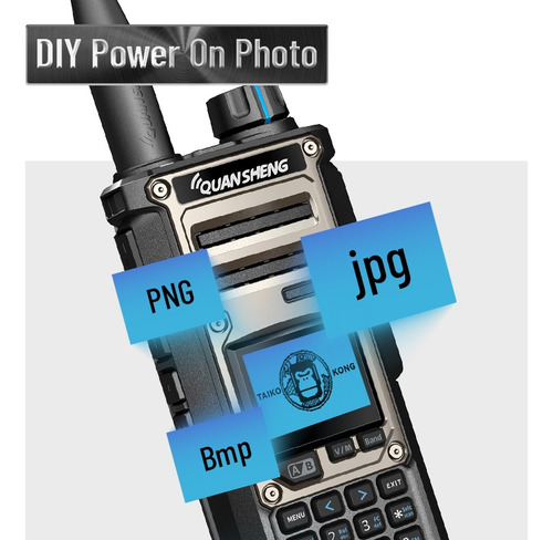 Handy Quansheng Tk 11 (8) Taiko Kong 10 Watts Am Fm Ssb Gris Oscuro Hf Vhf Uhf