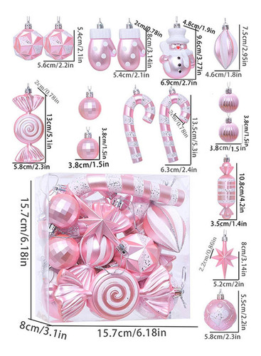 16 Piezas De Bolas De Navidad, Pequeños Colgantes De