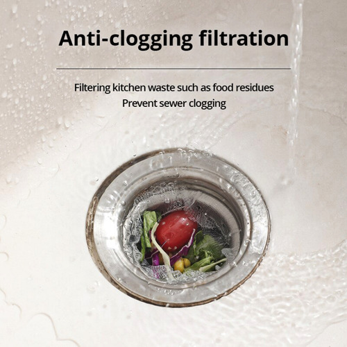 Filtro De Basura Para Fregadero, Limpieza Desechable Antiblo
