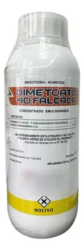 Insecticida Dimetoato 40% Falcrop X 1 Lt Acaros Cochinilla