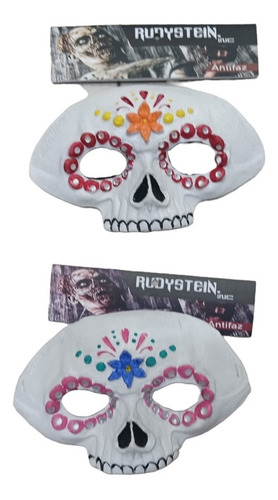 Máscara Antifaz Catrina Halloween Latex Color Diseño unico