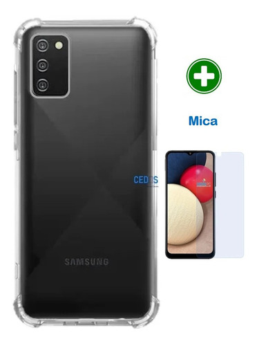 Funda Protector Acrilico / Acrigel Para Samsung A02s + Mica