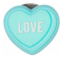 Comprar Crocs Jibbitz Modelo Love Heart Corazon Celeste Marca Crocs
