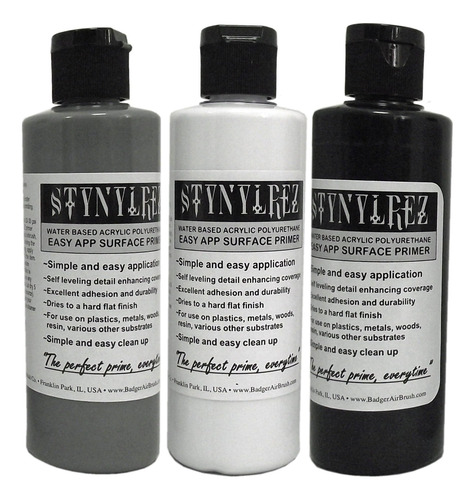 Badger Air-brush Co. Snr-410 Stynylrez, 3 Piece Assortment,