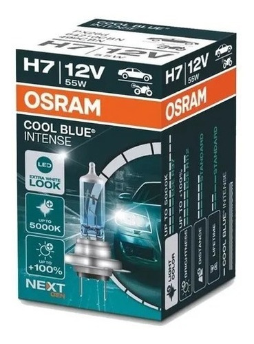 Kit X2 Lampara Osram H7 - Cool Blue Intense 12v 55w Px26d 